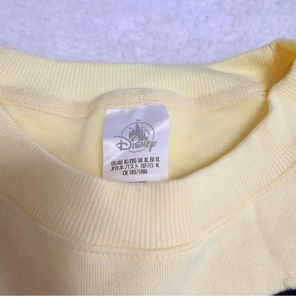 WDW Walt Disney world Yellow Mickey Mouse Crewneck pullover sweatshirt new - Picture 3 of 9